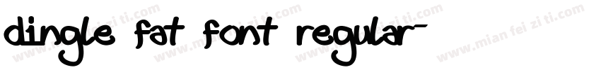 Dingle Fat Font Regular字体转换